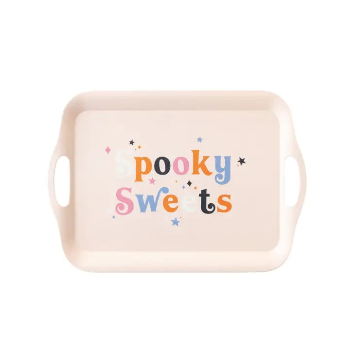 SPOOKY SWEETS REUSABLE BAMBOO TRAY - Final Sale