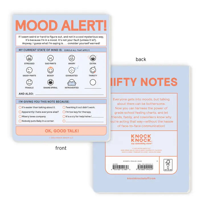 TODAY'S MOOD NIFTY NOTE PAD (PASTEL VERSION)