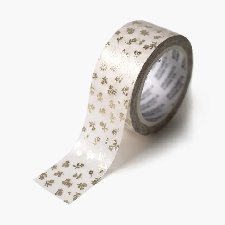 Gold Petite Flora |  Washi Tape