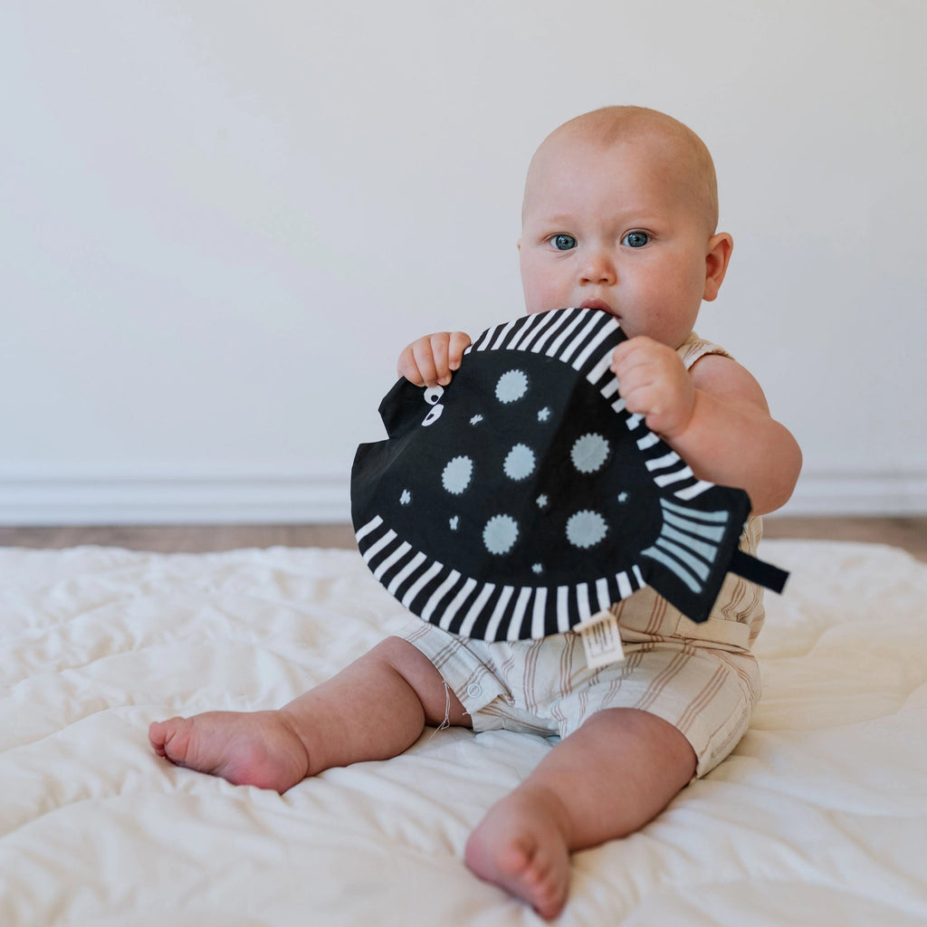 Fish Crinkle - Organic Fabric Baby Crinkle Paper Toy