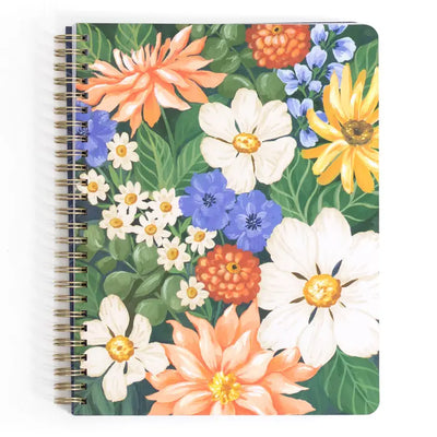 COTTAGE FLORAL SPIRAL NOTEBOOK