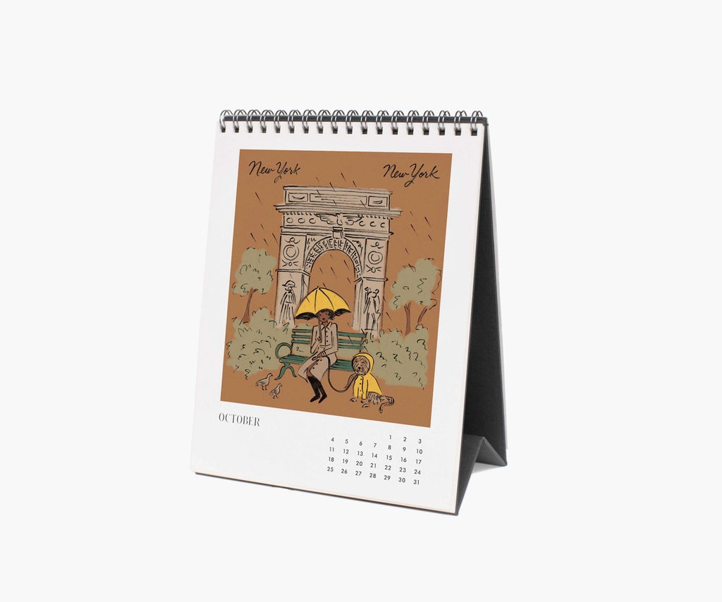 2026 Travel Sketchbook Desk Calendar