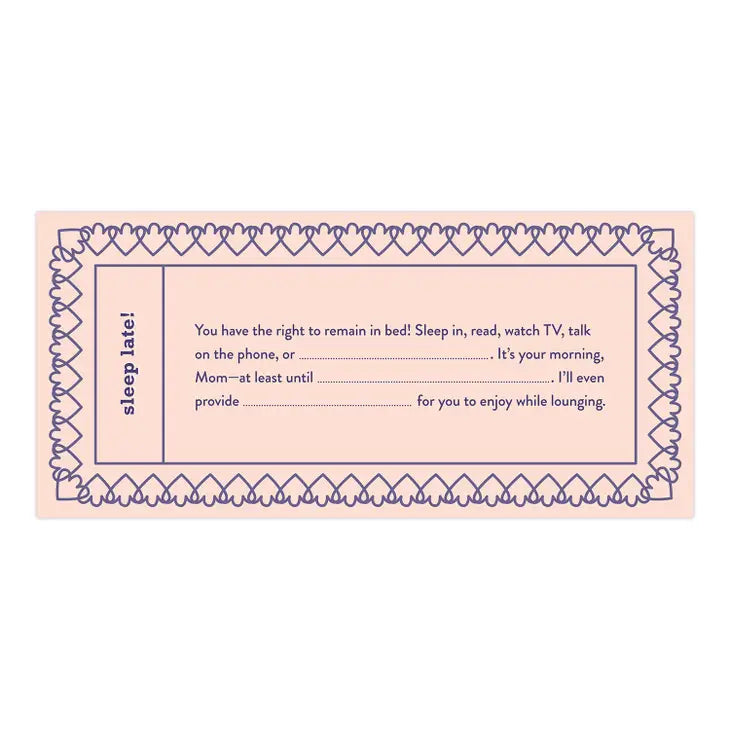 FILL IN THE LOVE MOM VOUCHERS