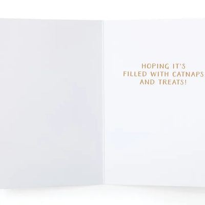 Happy Purrthday Cat Greeting Card
