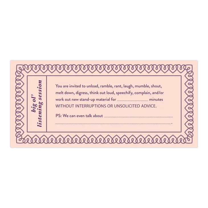 FILL IN THE LOVE - LOVE VOUCHERS