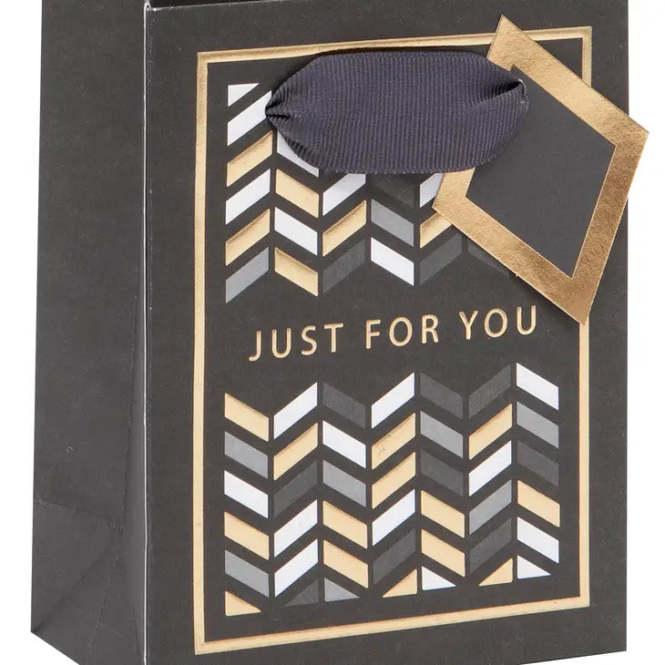 SMALL GEO CHEVRON GIFT BAG