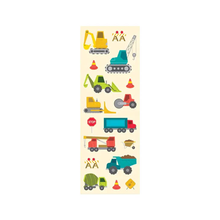 STICIKIVILLE STICKERS: CONSTRUCTION VEHICLES - SKINNY