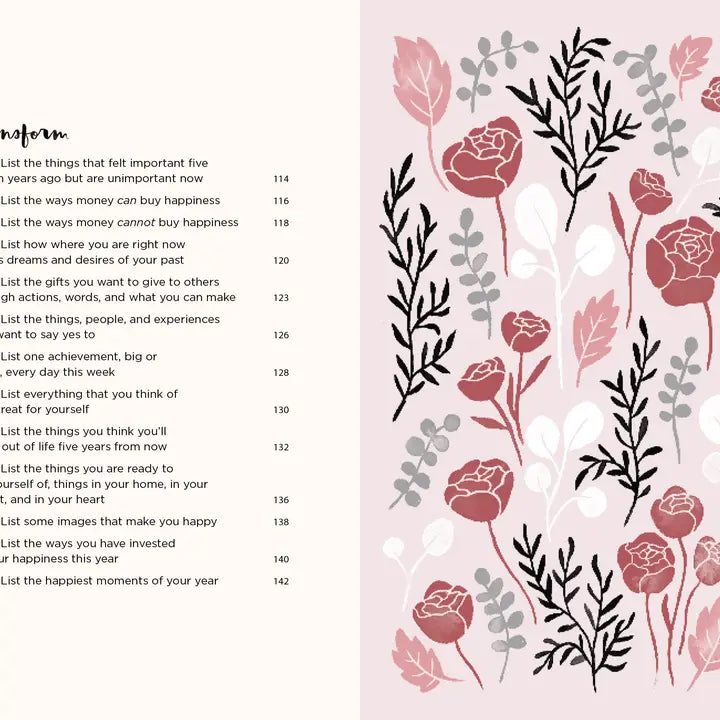 52 LISTS FOR HAPPINESS JOURNAL (FLORAL PATTERN)