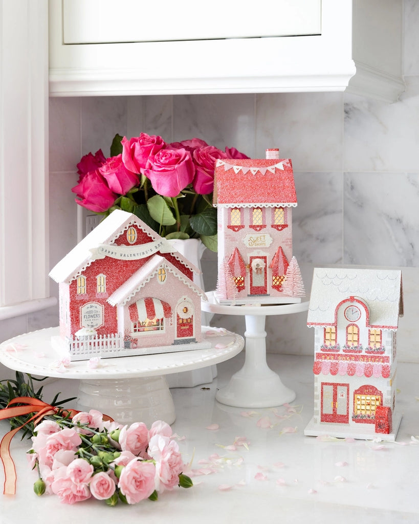 Post Office Valentine's Day Heavyweight Paperboard House