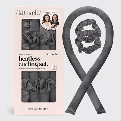 SATIN HEATLESS CURLING SET - CHARCOAL