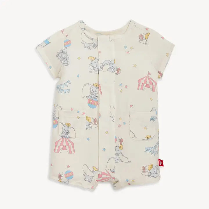 Dumbo Circus Modal Magnetic Short Romper