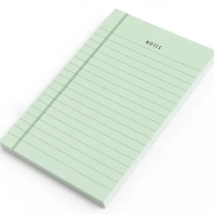 Green Notes 4x6 Notepad