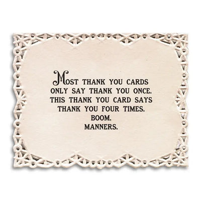 Repeated Thank You Card