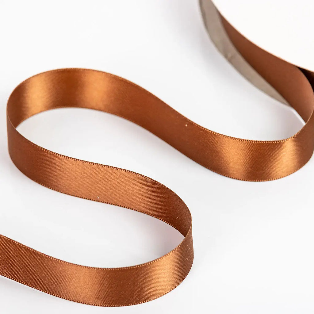Espresso 158 Double Faced Satin Ribbon 100-Yard Roll