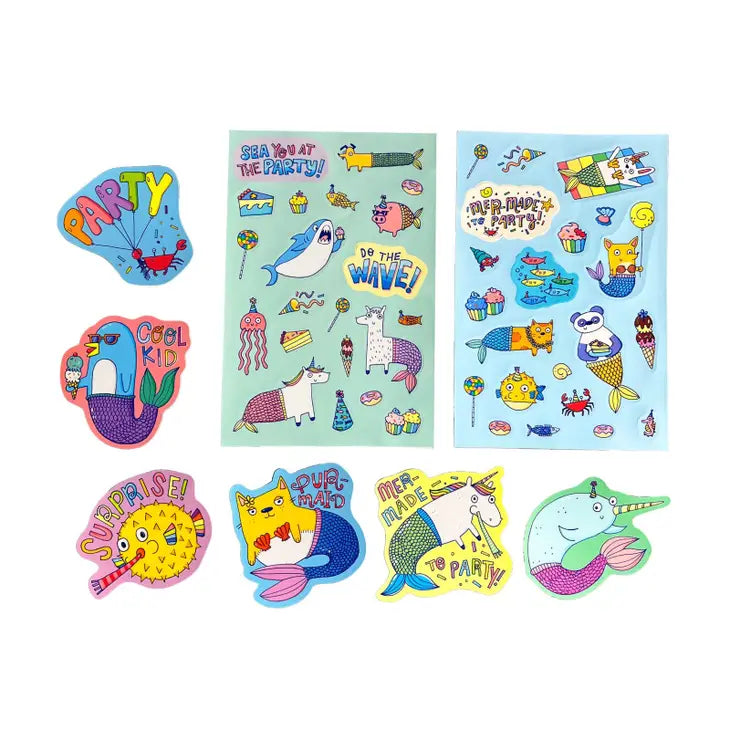 STICKIVILLE STICKERS: MERMADE TO PARTY - SCENTED
