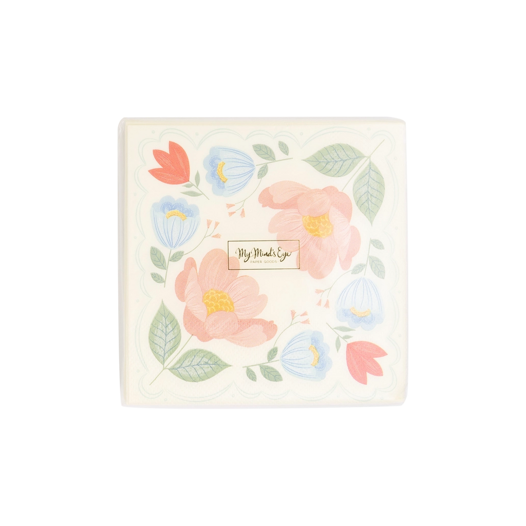 Floral Corner Napkins