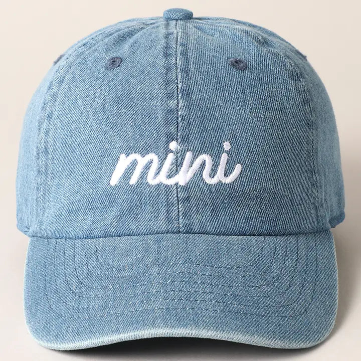 Mini Embroidery Cap - Dark Denim