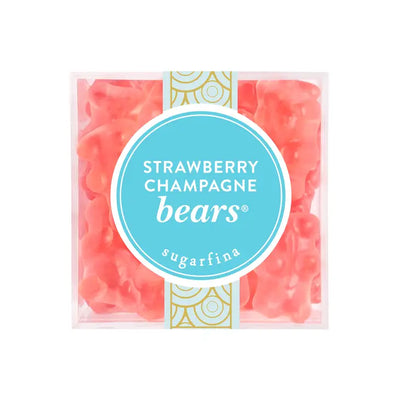 STRAWBERRY CHAMPAGNE BEARS - SMALL CUBE