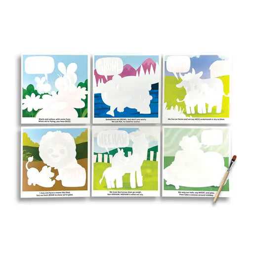 WATER AMAZE WATER REVEAL BOARDS - BABY ANIMALS (13 PC SET)