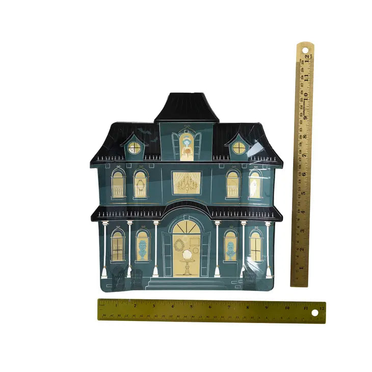 HAUNTED VILLAGE MANSION SHAPED PAPER PLATE - Final Sale