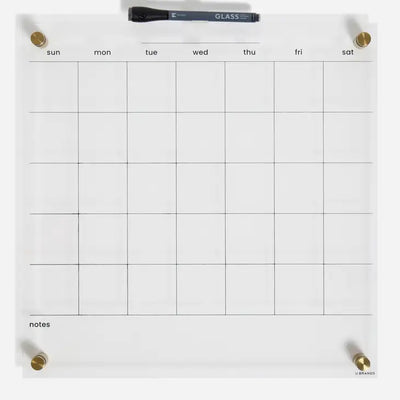 ACRYLIC MONTHLY DRY ERASE CALENDAR - 16