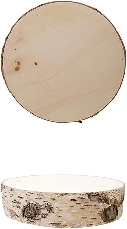 10" Round Natural Wood Slice