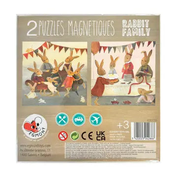 Magnetic Puzzle: Rabbit Family
