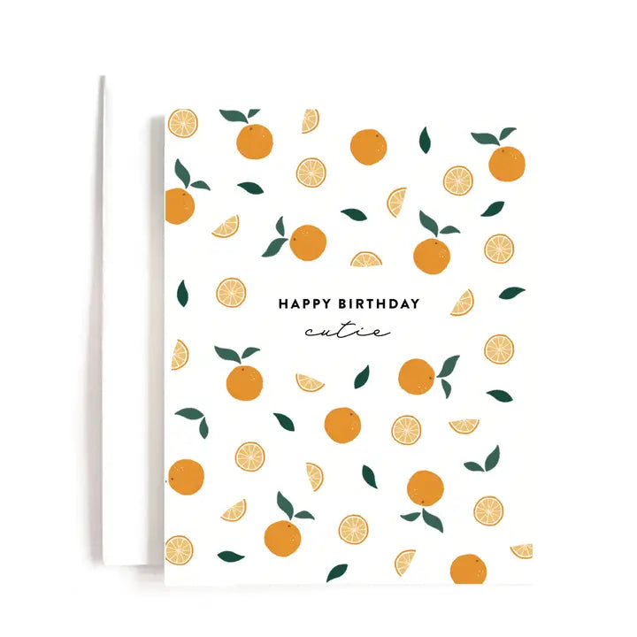 HAPPY BIRTHDAY CUTIE (ORANGE PATTERN)