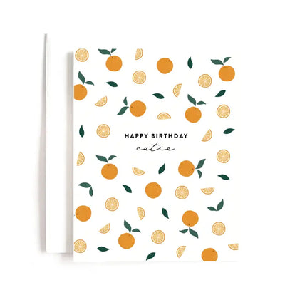 HAPPY BIRTHDAY CUTIE (ORANGE PATTERN)