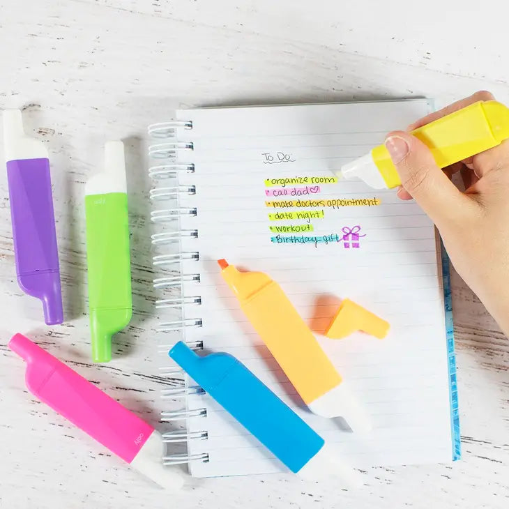 DO-OVER ERASABLE HIGHLIGHTERS - SET OF 6