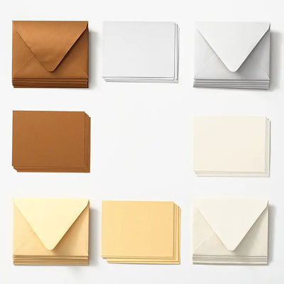 Paper Source Assorted A2 Metallics Flat Cards & Envelopes