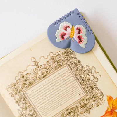 Embroidered Hearts Corner Bookmark Set of 2