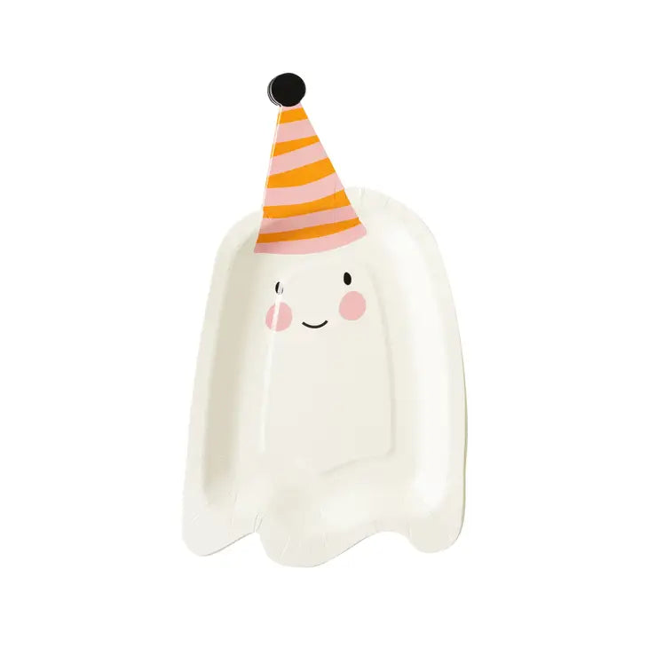 GHOUL GANG GHOST SHAPED PAPER PLATE - FINAL SALE