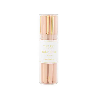Bulk Felt Pen, Solid Rose, Set of 12