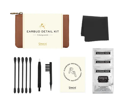 Earbud Detail Kit | Vegan Leather, Unique Tech Gifts in Cognac Vegan Leather