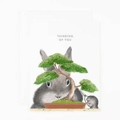 Bonsai Bunny Card