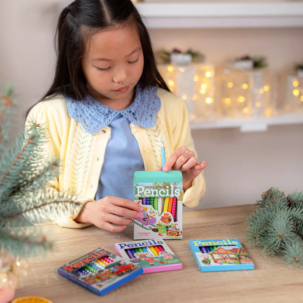 Christmas Village Small Pencil Asst