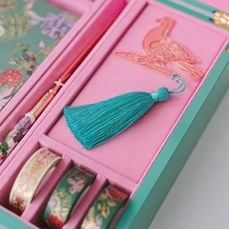 BIRD MENAGERIE ILLUMINATION LACQUER KEEPSAKE STATIONERY SET