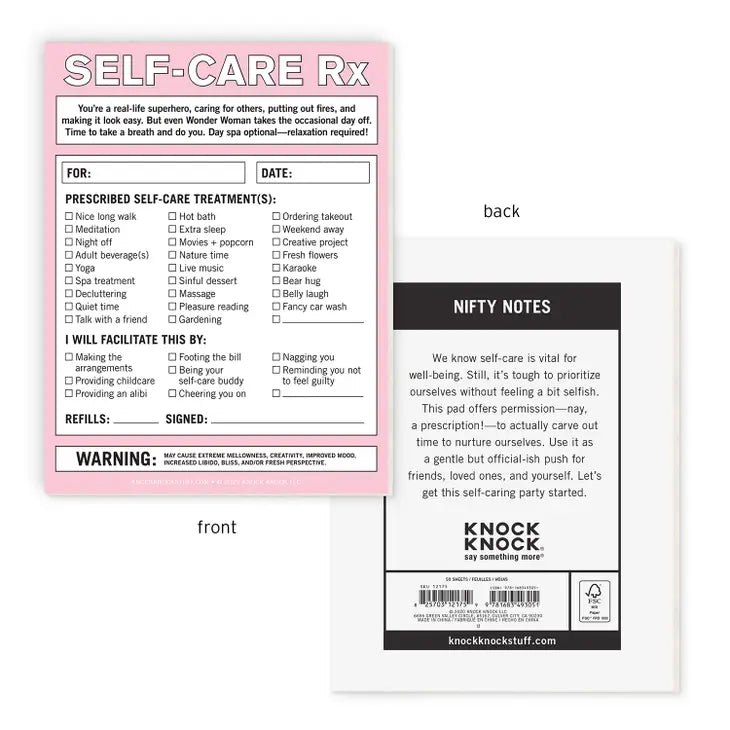 SELF-CARE RX NIFTY NOTE