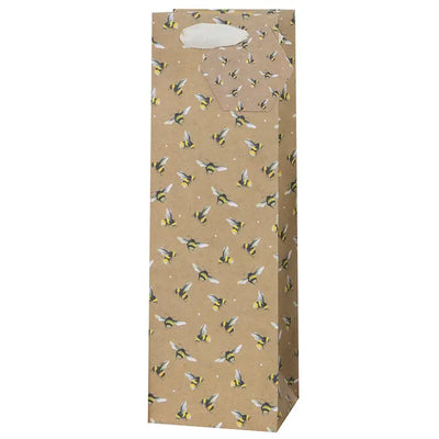 BAG BOTTLE KRAFT BEES