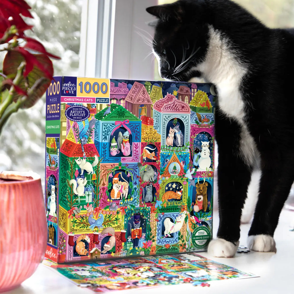 Christmas Cats 1000 Sq Puzzle