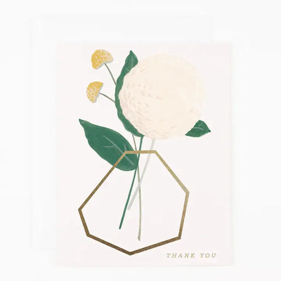 GEOMETRIC THANK YOU VASE - GOLD FOIL