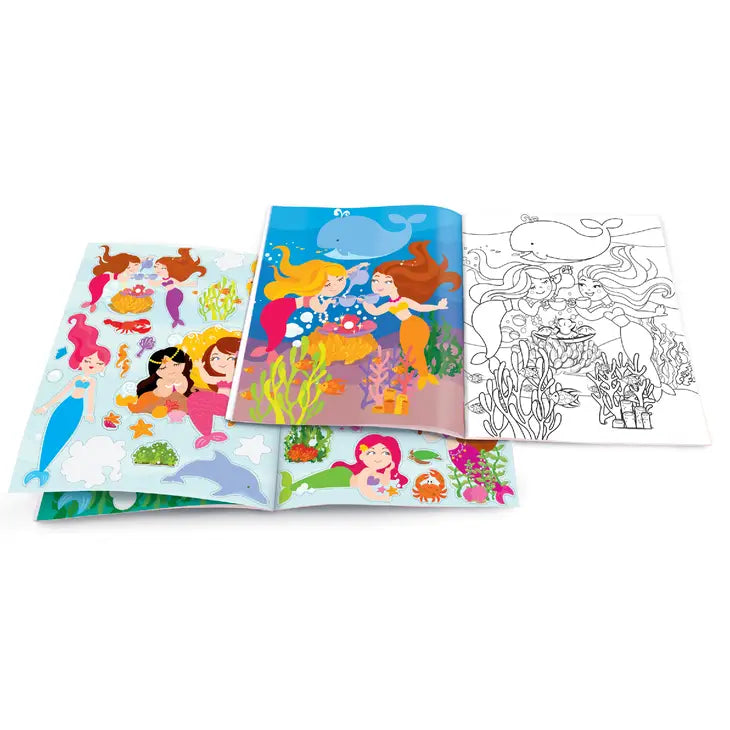 DRY ERASE COLORING BOOK - MAGICAL MERMAIDS