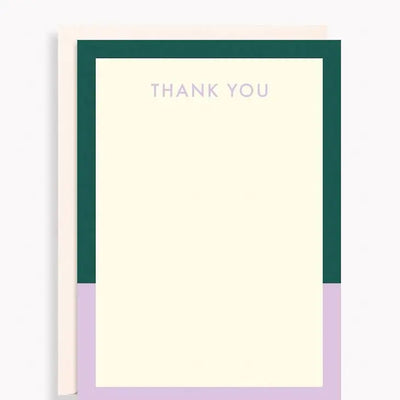 GREEN & LAVENDER STATIONERY SET