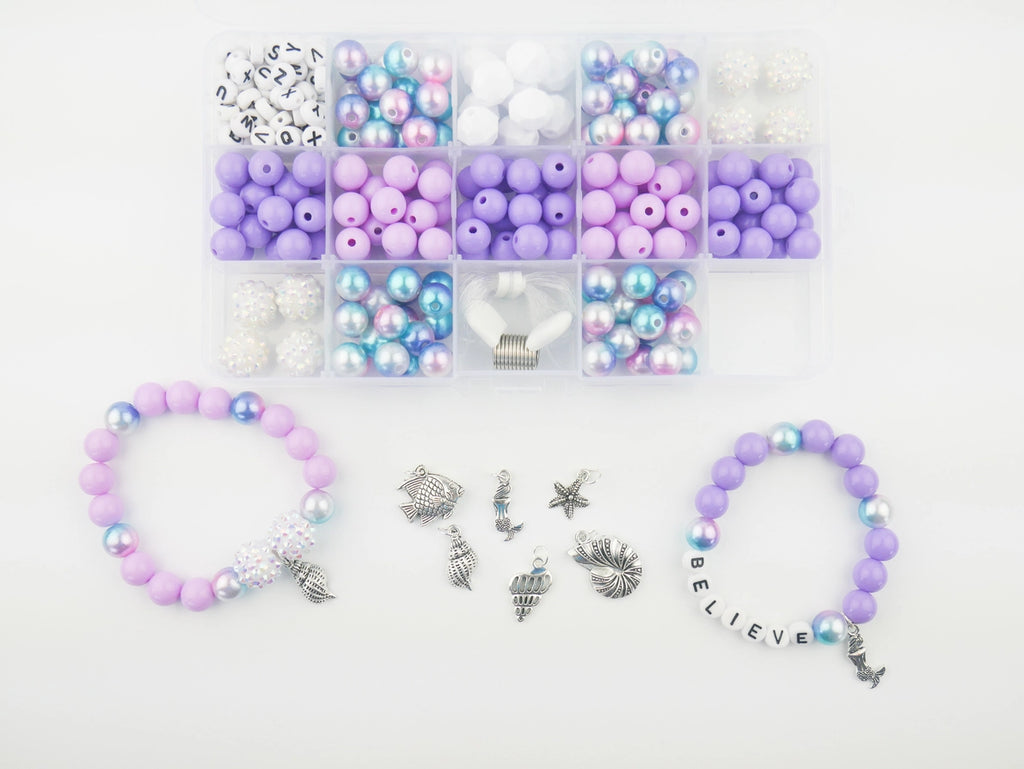 MERMAID DIY BRACELET CRAFT KIT FOR KIDS - GIRL JEWELRY GIFT