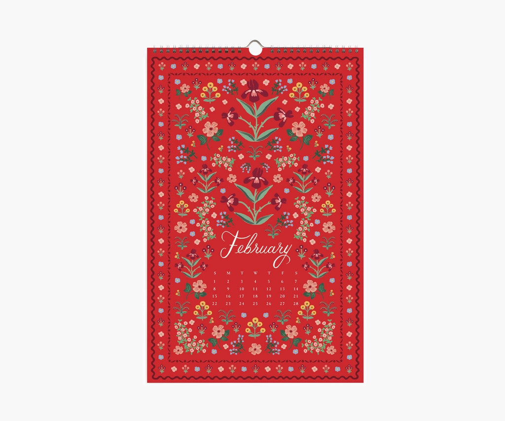 2026 Flora Wall Calendar