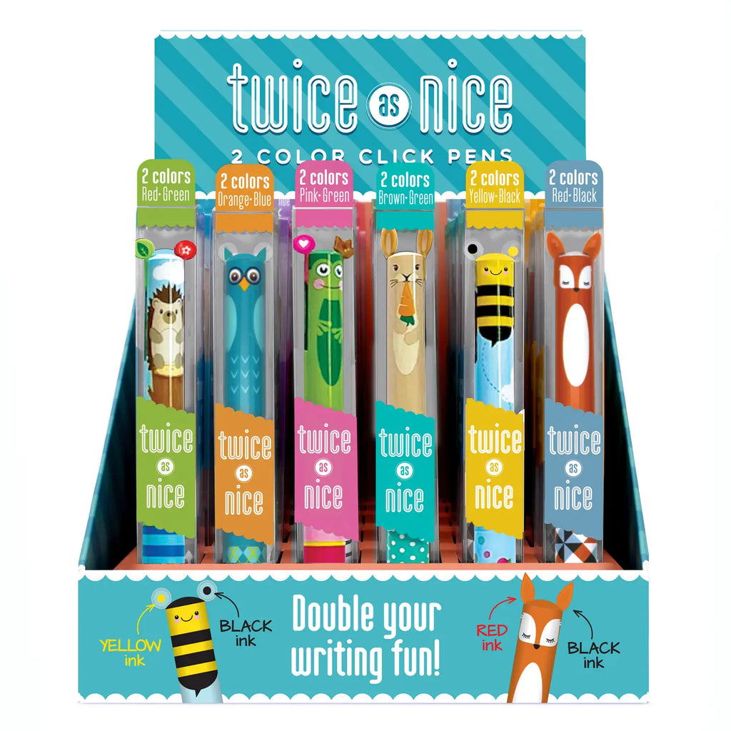 Twice As Nice Woodland 2 Color Click Pen