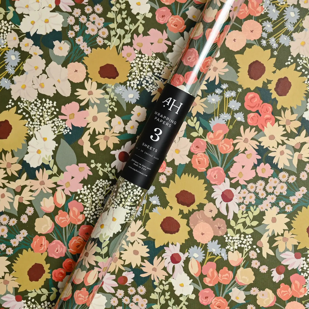 Flower Market Wrap - Single Sheet