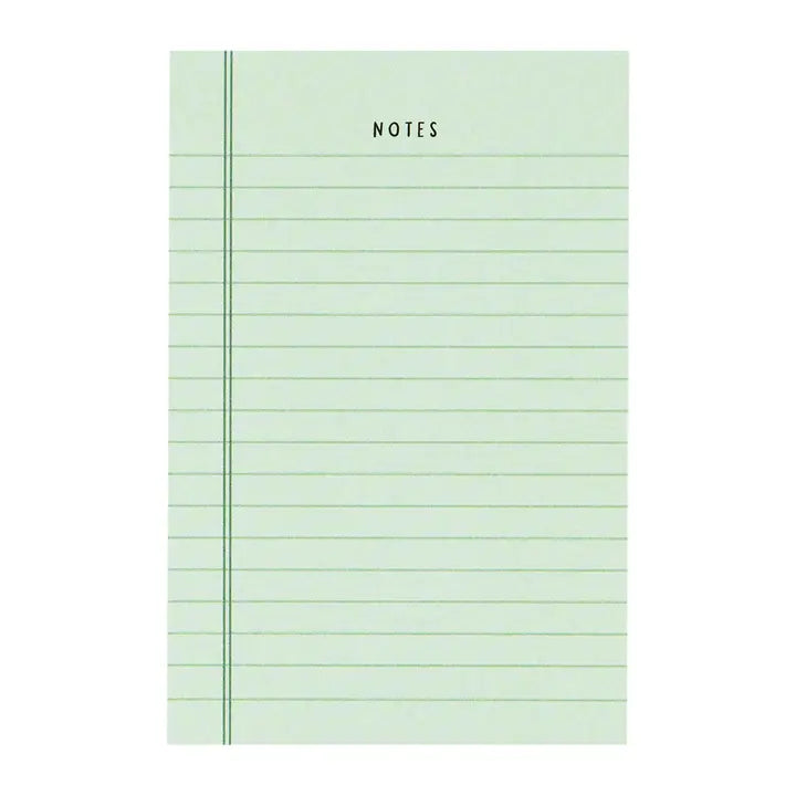 Green Notes 4x6 Notepad
