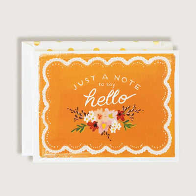 Just A Note To Say Hello Greeting Card